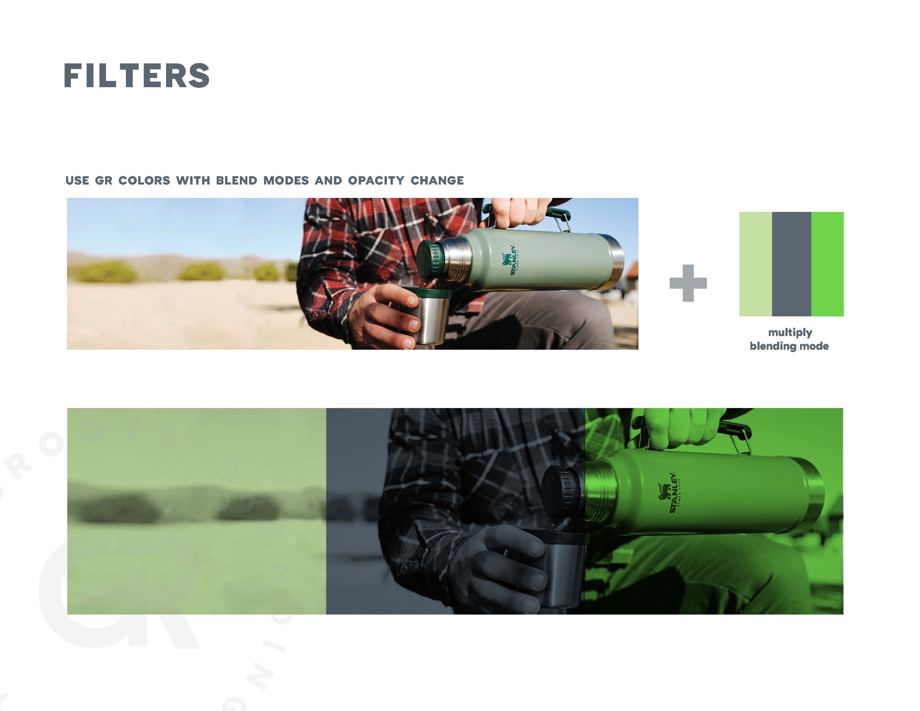 Filters — GR multiply blend modes and opacity effects on photography